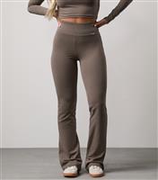 Women's Mink Plush Flared Trousers Gym King New Look