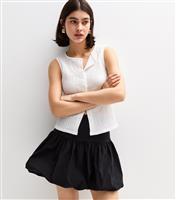 Women's Black Puffball Mini Skirt New Look