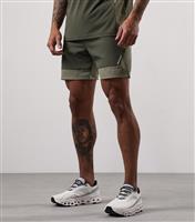 Men's Olive Green Advance 6 Shorts Gym King New Look