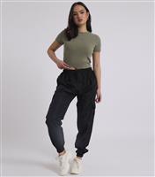 Women's Black Parachute Cargo Trousers Urban Bliss New Look