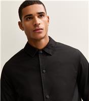 Men's Black Regular Fit Padded Coach Jacket New Look