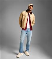 Men's Beige Cord Collar Worker Jacket New Look