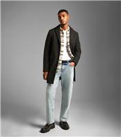 Men's Black Regular Tailored Coat New Look