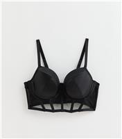 Women's Black DD+ Panelled Corset New Look