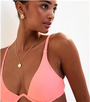 Women's Light Pink Underwire Bikini Top New Look