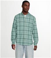 Men's Green Regular Fit Long Sleeve Checked Oxford Shirt New Look