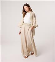 Women's Stone Embellished Waist Wide Leg Trousers Blue Vanilla New Look