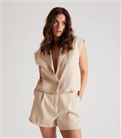 Women's Cream Tailored Bermuda Shorts Urban Bliss New Look