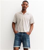 Men's Blue Turned Up Cuff Denim Shorts Jack & Jones New Look