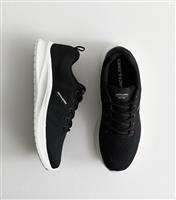 Men's Black Knit Trainers Jack & Jones New Look
