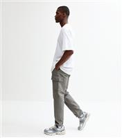 Men's Grey Slim Fit Cargo Trousers Jack & Jones New Look