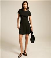 Women's Black Panelled Mini Dress New Look