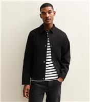 Men's Black Regular Worker Jacket Jack & Jones New Look