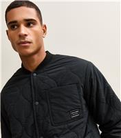 Men's Black Logo Patch Liner Jacket Jack & Jones New Look