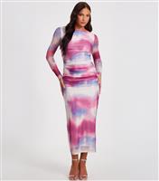 Women's Pink Marble Print Diamant Maxi Dress Quiz New Look