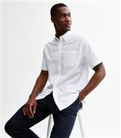 Men's White Short Sleeve Shirt Farah New Look