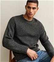 Men's Black Cable Knit Jumper Only and Sons New Look