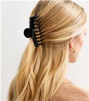 Black Shiny Small Banana Hair Clip New Look