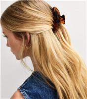 Brown Tortoiseshell Effect Curved Hair Clip New Look