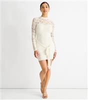 Women's White Lace Bodycon Mini Dress Gini London New Look