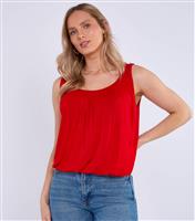 Women's Red Round Neck Oversized Top Gini London New Look