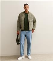 Men's Blue Straight Leg Jeans Jack & Jones New Look