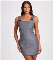 Women's Black Gingham Mini Dress Quiz New Look