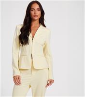 Women's Yellow Tailored Blazer Quiz New Look