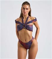 Women's Multicolour Tie Dye Low Rise Bikini Briefs Urban Bliss New Look