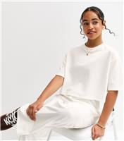 Girls' Off White Short Sleeve Sweatshirt New Look