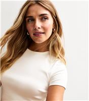 Women's Cream Baby Tee Cropped T-Shirt New Look