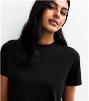 Women's Black Relaxed Jersey T-Shirt New Look