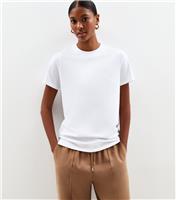 Women's White Relaxed Jersey T-Shirt New Look