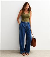 Women's Green Scoop Neck Vest New Look