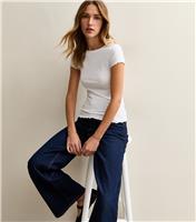 Women's White Short Sleeve Baby Lock T-Shirt New Look