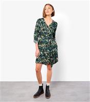 Women's Green Button Through Mini Shirt Dress Apricot New Look