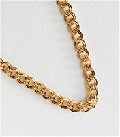 Gold Tone Curb Chain Necklace New Look