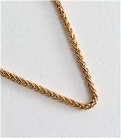 Gold Tone Rope Chain Necklace New Look