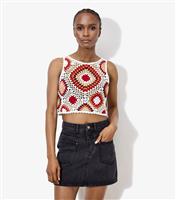 Women's Black Denim Mini Skirt Apricot New Look