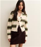 Women's Dark Brown Corduroy Mini Skirt New Look