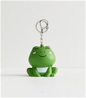 Green Frog Stress Ball Foam Keyring New Look