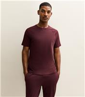 Men's Dark Brown Short Sleeve Top & Joggers Pyjama Set New Look