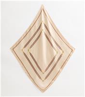 Cream Geometric Print Headscarf New Look