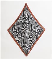 Black Zebra Print Headscarf New Look