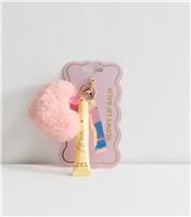 Pink Lip Balm and Pom Pom Bag Charm New Look