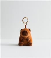 Brown Capybara Plush Bag Charm New Look