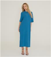 Women's Blue Oversized Maternity Dress WKNDGIRL New Look