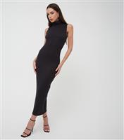 Women's Black Sleeveless Midi Dress WKNDGIRL New Look