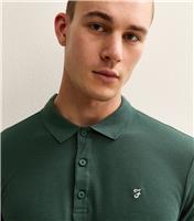 Men's Green Fitted Short Sleeve Polo Farah New Look