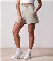 Women's Define Stone Raised Logo Shorts Gym King New Look